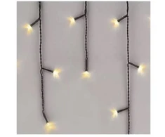 Kalėdinė girlianda su 300 LED šviesos diodų, lempučių, 21m, šiltai baltos spalvos