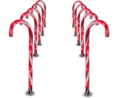 Kalėdinės dekoratyvinės sodo lemputės Candy Cane Lights Airi