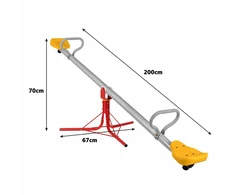 Lauko sodo sūpynės 2 viename, metalinės, 360° sukimasis, 75 kg apkrova