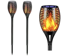 Lauko sodo žibintas, 600mAh, 58cm, 2vnt. Airi, spalva: juoda