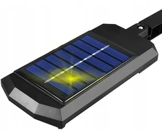 Lauko šviestuvas su nuotolinio valdymo pultu 124 LED COB, spalva: juoda