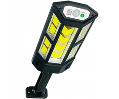 Lauko šviestuvas su nuotolinio valdymo pultu 124 LED COB, spalva: juoda