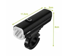 LED dviračio žibintas 1000 lm su USB-C įkrovimu ir 4800 mAh baterija