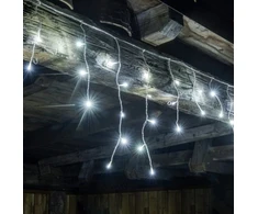 LED girlianda šviečiantys lauko varvekliai, 500LED, 25 metrų ilgio, šaltai baltos spalvos flash