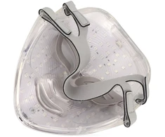 LED kaukė LED veido kaukė raudonai mėlyna