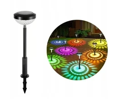 LED lauko šviestuvai su saulės baterijomis XF-2011, 2 vnt., spalva: juoda