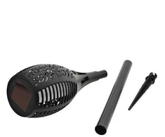 LED žibintas su saulės baterija Flame, spalva: balta