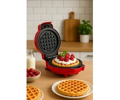 Vaflių keptuvė Raudona mini vaflinė, 460 W