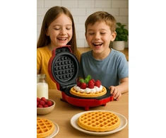 Vaflių keptuvė Raudona mini vaflinė, 460 W