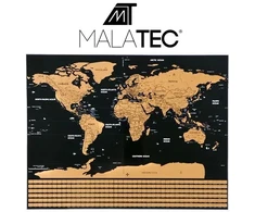Malatec Nutrinamas pasaulio žemėlapis su priedais