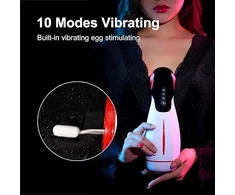 Masturbatorius su vibracija ir siurbimo funkcija