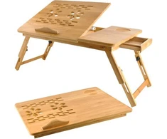 Nešiojamojo kompiuterio staliukas rudas
