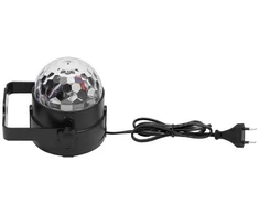 Disco kamuolys LED RGB 7 režimai + nuotolinio valdymo pultas 360° 7056
