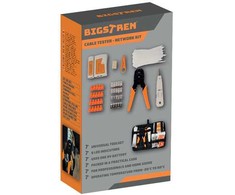 RJ45/RJ11 kabelių testeris, tinklo įrankių rinkinys, 145 vnt.