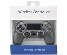 Žaidimų pultelis Belaidis žaidimų pultelis DS4 W ProGrip Steel juodas – tinka PS4, PC, Android ir iOS, spalva: pilka