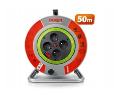 Boxer prailgintuvas su metaline rite 50 m, IP44, 3x2,5 mm², juodas, spalva: pilka