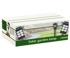 LED sodo šviestuvai su saulės baterija, 6 vnt. Gardlov, spalva: juoda