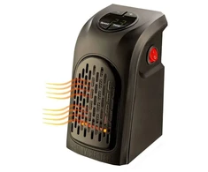Elektrinis šildytuvas su valdymo pulteliu, 600W, 2000 W, spalva: juoda