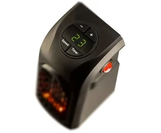 Elektrinis šildytuvas su valdymo pulteliu, 600W, 2000 W, spalva: juoda
