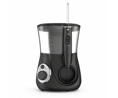 Stalinis burnos irigatorius YBK T1, 600 ml, 10 slėgio lygių, 4 antgaliai, juodas