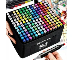 Spalvoti dvipusiai žymekliai Highlighters, 168 vnt