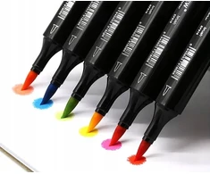 Spalvoti dvipusiai žymekliai Highlighters, 120 vnt Iso Trade