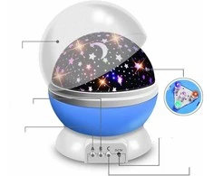 Star Master 360 vaikiškas besisukantis naktinis šviestuvas