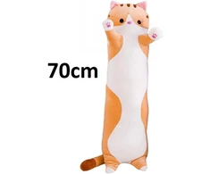 Vaikiška, pliušinė katė, ruda, 70 cm Airi