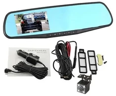 Vaizdo registratorius Galinio vaizdo veidrodis 2in1 su DVR ir galinio vaizdo kamera