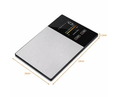 Virtuvinės svarstyklės 24632, 5kg, Bluetooth ryšys, spalva: juoda