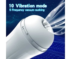 Vyrams skirtas masturbatorius su vibracija ir siurbimo funkcija