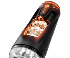 Vyrų masturbatorius su vibracija ir siurbimo funkcija