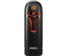 Vyrų masturbatorius su vibracija ir siurbimo funkcija