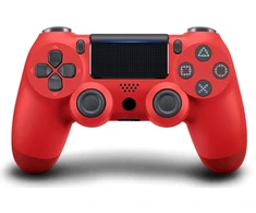 Žaidimų pultelis Games World PS4 Doubleshock 4 V2 bevielis žaidimų pultelis / valdiklis, raudonas, skirtas PS4 / PS5 / Android / iOS