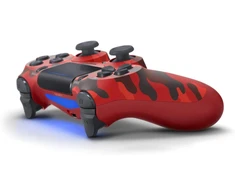 Žaidimų pultelis Games World PS4 Doubleshock 4 V2 bevielis žaidimų pultelis / valdiklis, kamufliažinis raudonas, skirtas PS4 / PS5 / Android / iOS