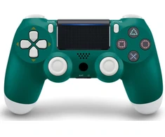 Žaidimų pultelis Games World PS4 Doubleshock 4 V2 bevielis žaidimų pultelis / valdiklis, žalias/baltas ( Alpine žalias), skirtas PS4 / PS5 / Android / iOS
