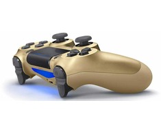 Žaidimų pultelis Games World PS4 Doubleshock 4 V2 bevielis žaidimų pultelis / valdiklis, auksinis, skirtas PS4 / PS5 / Android / iOS