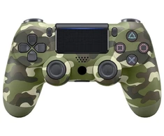 Žaidimų pultelis Games World PS4 Doubleshock 4 V2 bevielis žaidimų pultelis / valdiklis, kamufliažinis žalias, skirtas PS4 / PS5 / Android / iOS