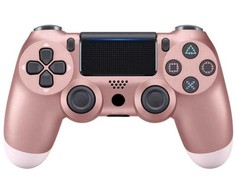 Žaidimų pultelis Games World PS4 Doubleshock 4 V2 bevielis žaidimų pultelis / valdiklis, rožinis, rose auksinis, skirtas PS4 / PS5 / Android / iOS