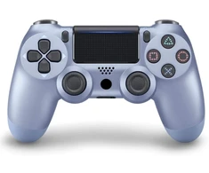 Žaidimų pultelis Games World PS4 Doubleshock 4 V2 bevielis žaidimų pultelis / valdiklis, šviesiai mėlynas ( Titanium Mėlyna), skirtas PS4 / PS5 / Android / iOS
