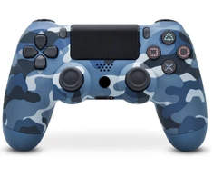 Žaidimų pultelis Games World PS4 Doubleshock 4 V2 bevielis žaidimų pultelis / valdiklis, kamufliažinis mėlynas, skirtas PS4 / PS5 / Android / iOS