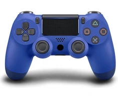 Žaidimų pultelis Games World PS4 Doubleshock 4 V2 bevielis žaidimų pultelis / valdiklis, mėlynas, skirtas PS4 / PS5 / Android / iOS