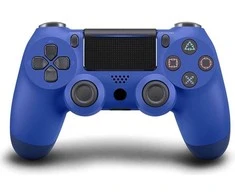 Žaidimų pultelis Games World PS4 Doubleshock 4 V2 bevielis žaidimų pultelis / valdiklis, mėlynas, skirtas PS4 / PS5 / Android / iOS