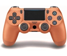 Žaidimų pultelis Games World PS4 Doubleshock 4 V2 bevielis žaidimų pultelis / valdiklis, rudas ( Metallic Copper), skirtas PS4 / PS5 / Android / iOS