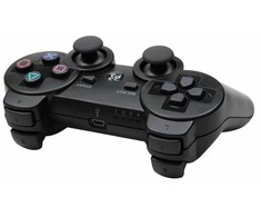 Žaidimų pultelis Žaidimų pultelis Games World PS3 Doubleshock 3 bevielis žaidimų pultelis / valdiklis, juodas, skirtas PS3