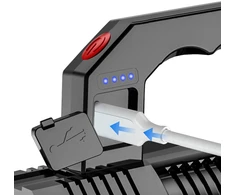 Žibintuvėlis su integruota USB įkraunama baterija Trizand