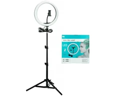 Žiedinė lempa 10" su trikojiu stovu