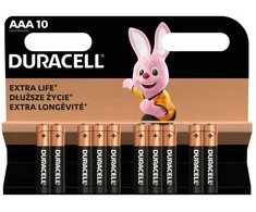 BATTERIES DURACELL AAA 10 VNT