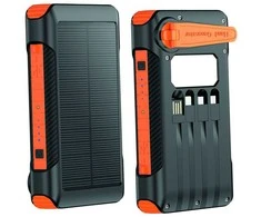 Powerbank 2GO Powerbank awaryjny 10000mAh Solar i ręczna kroviklis.