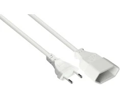 Good Connections Maitinimo kabelis Alcasa Alcasa P0300-W005 Baltas maitinimo kabelis 0,5 m C tipo maitinimo kištukas